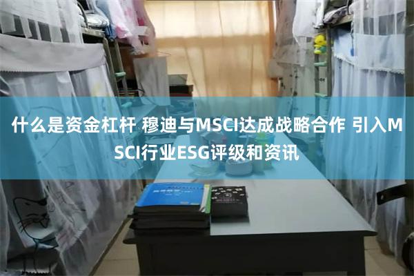 什么是资金杠杆 穆迪与MSCI达成战略合作 引入MSCI行业ESG评级和资讯