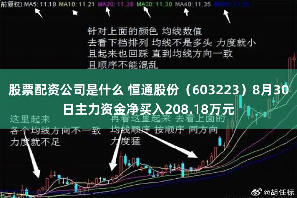 股票配资公司是什么 恒通股份（603223）8月30日主力资金净买入208.18万元