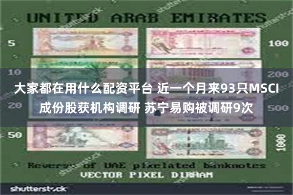 大家都在用什么配资平台 近一个月来93只MSCI成份股获机构调研 苏宁易购被调研9次