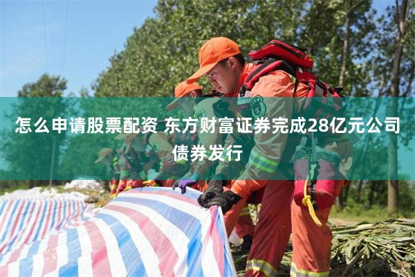 怎么申请股票配资 东方财富证券完成28亿元公司债券发行
